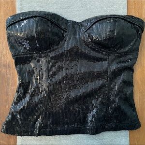 Sequin tube top
